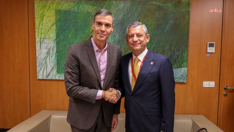 Erdoğan ‘Free İmamoğlu’ sitemini “O dost bildiklerimiz…” diyerek iletmişti; İspanya Başbakanı Sanchez ve CHP lideri Özel, Madrid’de görüştü